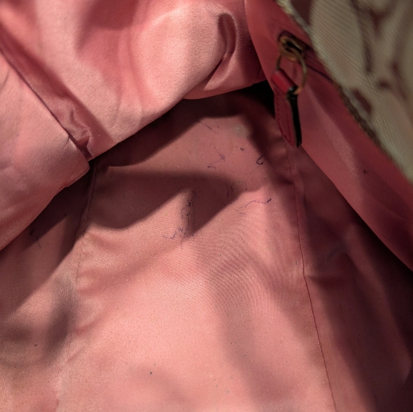 VINTAGE Coach Brown and Red Shoulder Bag with Signature Monogram - Picture 12 of 12